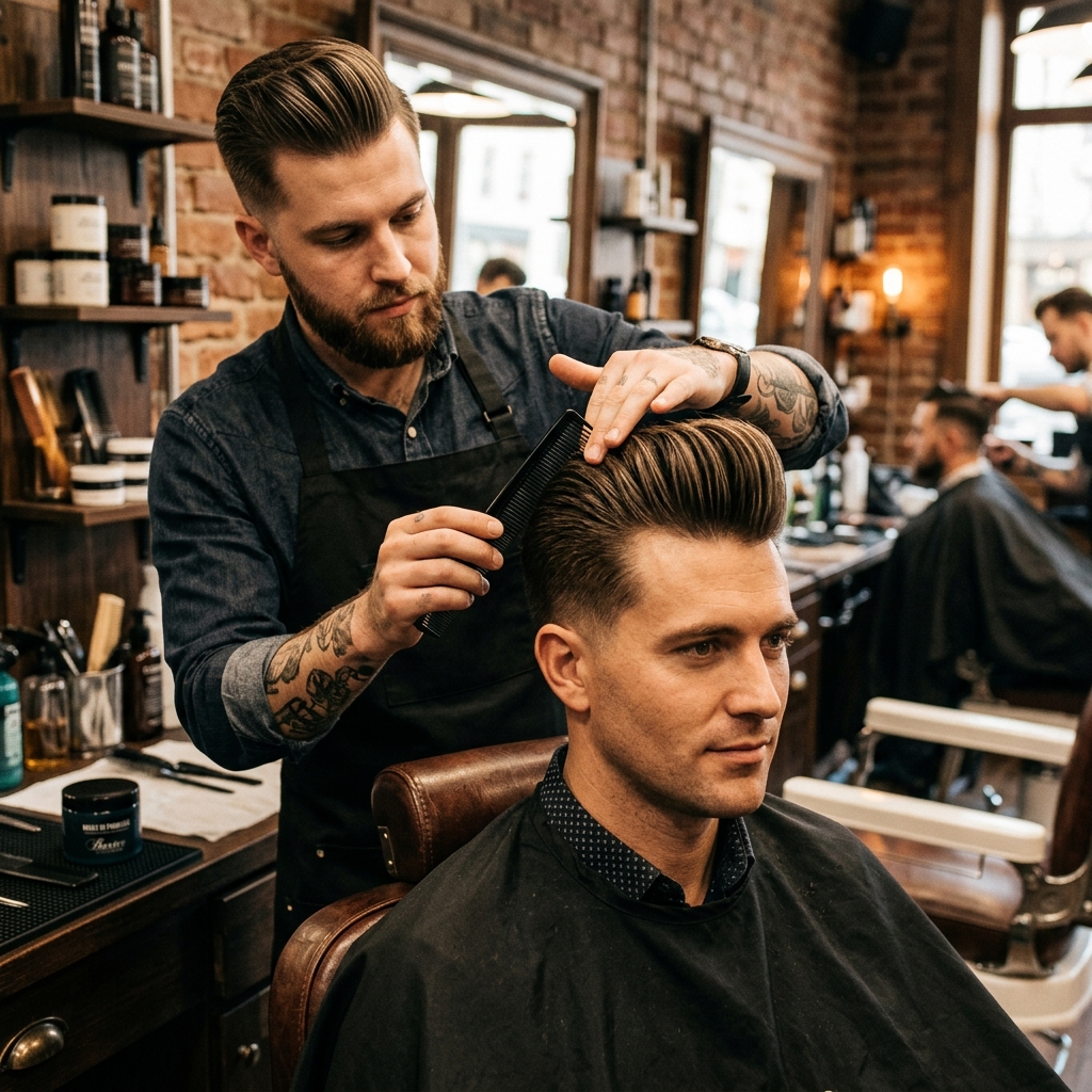 Hair Styling dan Perawatan Pomade Mewah di Star Barbershop